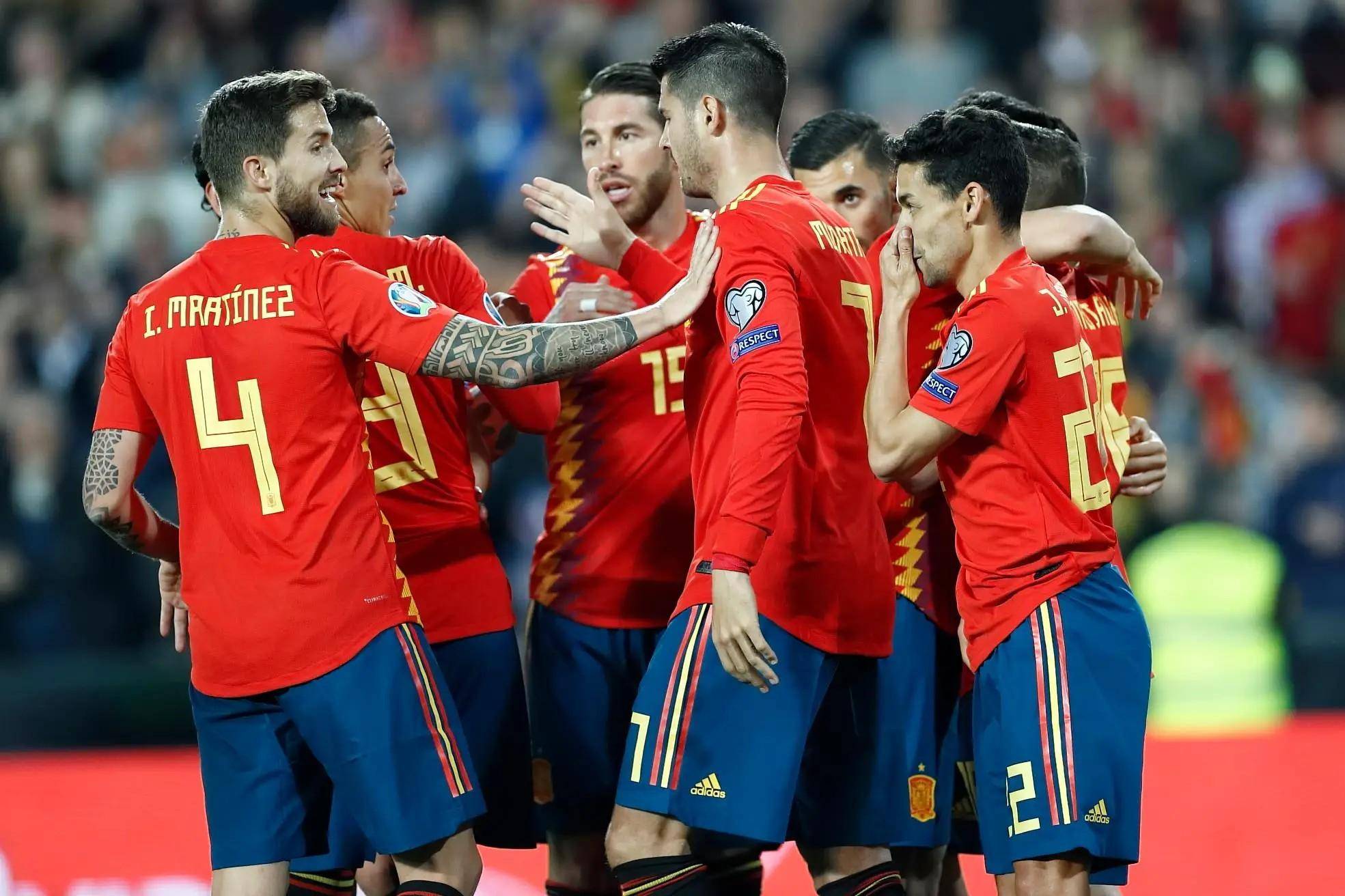 葡萄牙队与西班牙队在欧洲进行较量